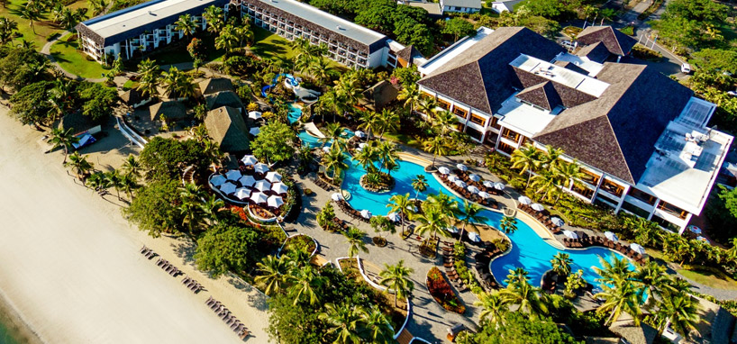 Aerial View of Luxury Fiji Resort