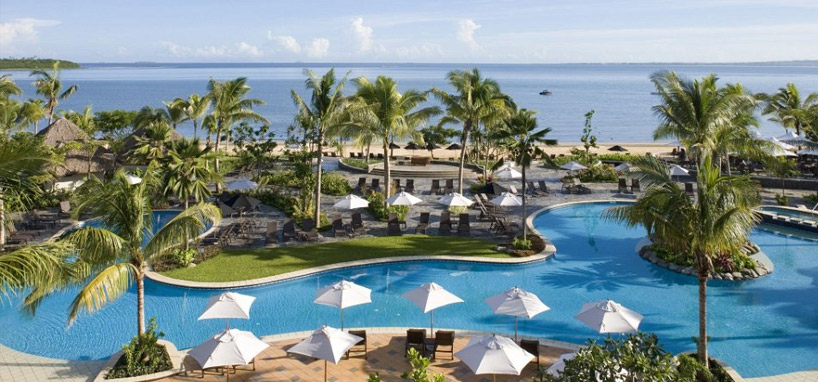 Aerial View of Pool in Luxury Resort