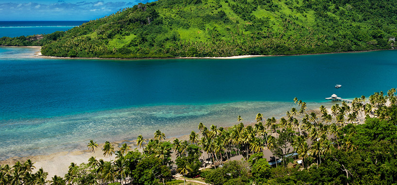 Aerial View of Resort in Fiji