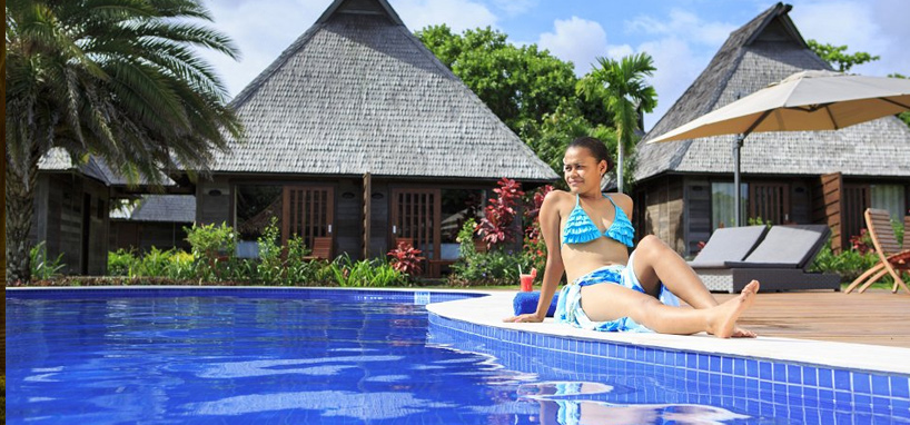 Beach Resort Pool in Fiji