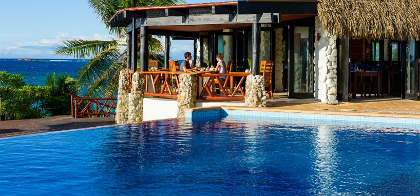 Dining by The Pool in Fiji