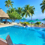 Pretty Pool with Day Beds in Fiji