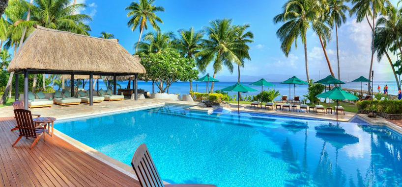 Pretty Pool with Day Beds in Fiji