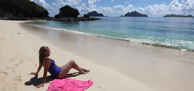 Relaxing in the Beach in Fiji