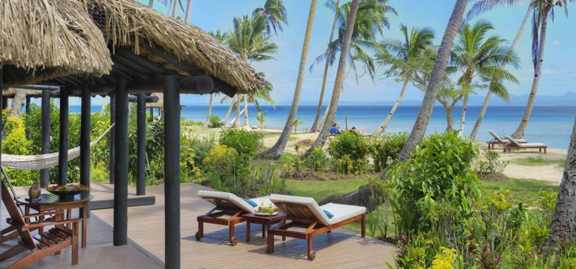 Upgrade to Oceanfront Bure in Fiji