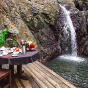 Waterfall Dining in Fiji All Inclusive Resort