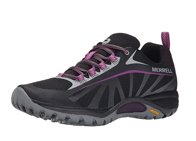 Black and Purple Hiking Shoes