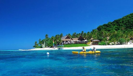 Kayaking at Matamanoa